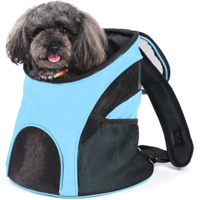 Рюкзаки Homieco для собак кішок, Сумка для домашніх тварин рюкзаки для собак, сумка для перенесення собак кішок, сумка для перенесення домашніх тварин, Рюкзак для собак домашніх тварин вагою до 4 кг для подорожей/походів/кемпінгу (синій)