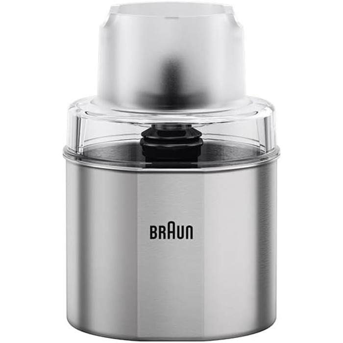 Блендер Braun MultiQuick 7 MQ 7035X, 1000 Вт, з ActiveBlade, знімна нержавіюча насадка, 3 аксесуари, чорний + насадка для кави та спецій MQS 270 SI