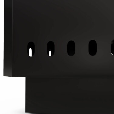 Вогнище, кострище з мітлою, 48 x 48 x 41 см, чорне