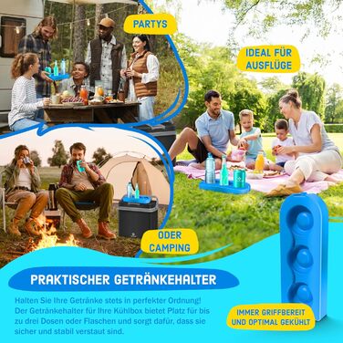 Автомобільний термобокс KESSER 24л: Охолоджує та нагріває (12/230V) для авто, човна, кемпінгу. Міні-холодильник з режимами ECO/MAX, чорний