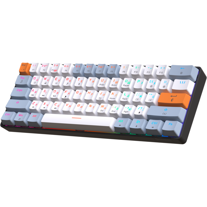 Дротова механічна клавіатура GamePro MK130R (Red) з Hot-Swap RGB Black