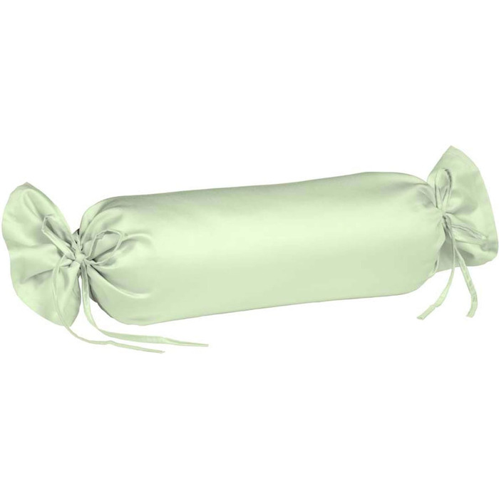 Наволочка з трикотажу fleuresse interlock Uni Colours пастельно-зелена 7059 (розмір 40 х 15 см валик)