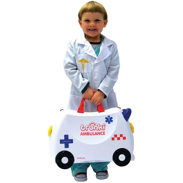 Дитяча валіза та дитяча ручна поклажа Trunki Abbie Ambulance (біла)