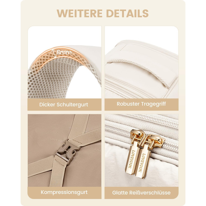 Рюкзак для ручної поклажі OVEVOOK: 40л, для ноутбука 17