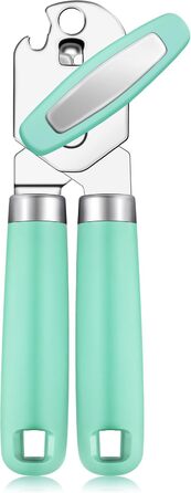 Відкривач консерв Rainspire: ручний, міцний, з гладким краєм, з відкривачем для пляшок, рожевий (м'ятно-зелений)