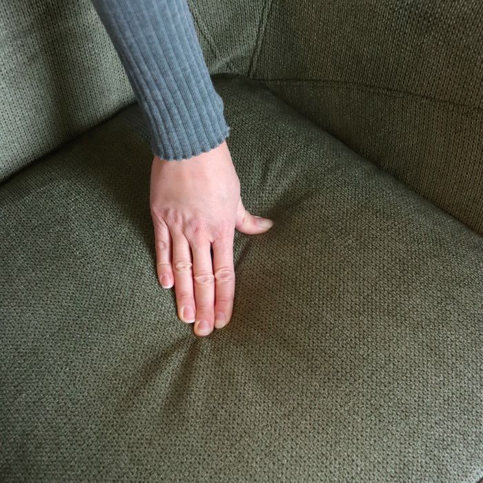 Крісло-релакс Тассос, тканина зелена, hjh LIVING