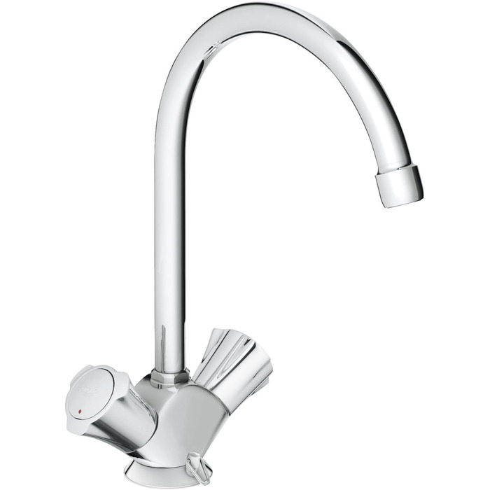 Змішувач для кухні GROHE Costa L (металеві ручки, поворотні, теплоізольовані, міцні), хром, 31812001