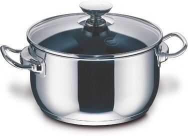 Каструля Berndes Injoy Special Edition з нержавіючої сталі (24 см), з кришкою, для всіх типів плит, включаючи індукційні
