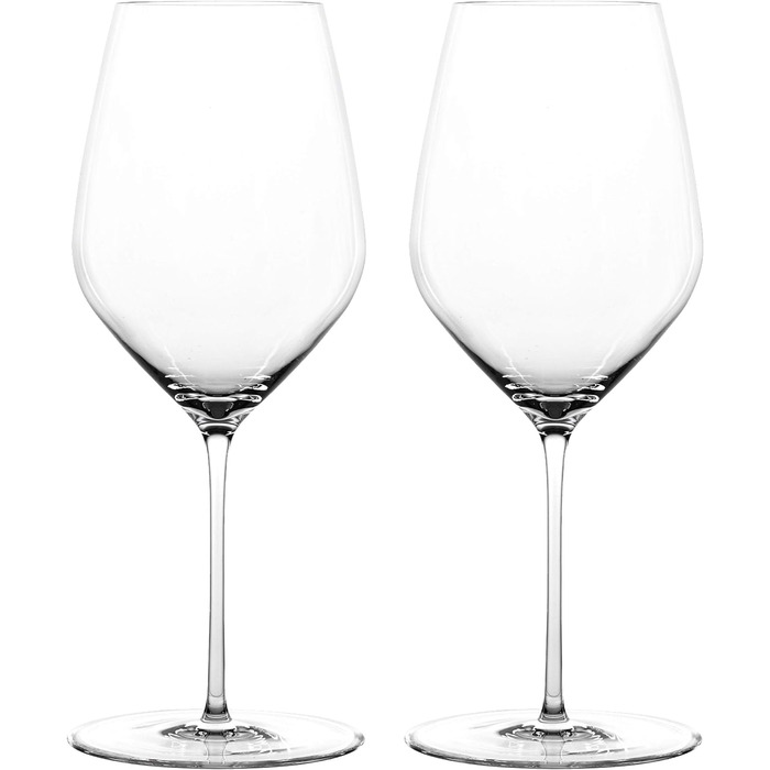 Набір келихів для білого вина з 2 предметів, кришталевий келих, 420 мл, Highline, 1700162 (Набір келихів Бордо, 2 шт.)
