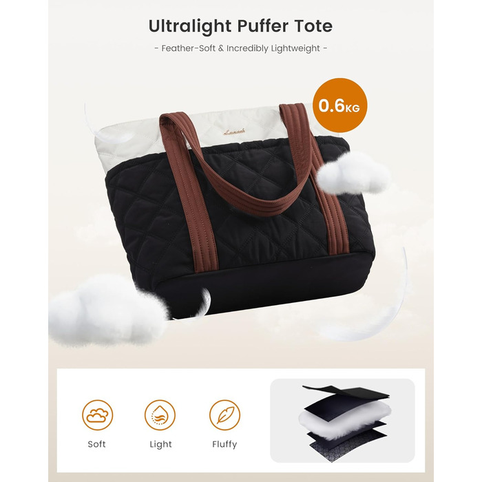 Сумка LOVEVOOK Shopper: містка, легка, з відділенням для ноутбука 15.6