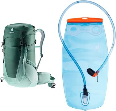 Жіночий туристичний рюкзак deuter Futura 24 SL (Forest-jade, комплект з системою гідратації)