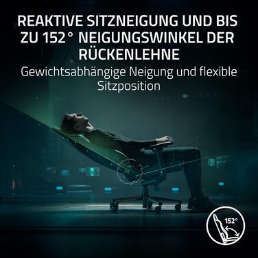 Ігровий крісло Razer Iskur V2 X з підтримкою попереку (м'яка тканина, 2D підлокітники, щільна піна)