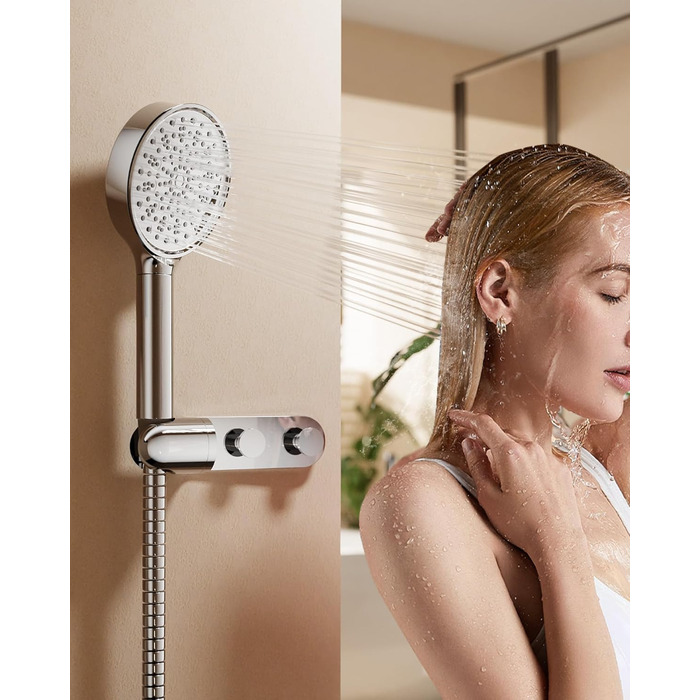 Фільтр для душу Cobbe зі шлангом, ручна лійка з 3 вугільними фільтрами, душова лійка з 6 режимами, високопродуктивний економний душ з фільтром від накипу для жорсткої води, видаляє 99% хлору (хром 63)