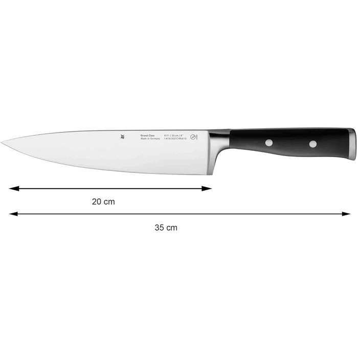 Набір ножів Grand Class від WMF: 5 предметів, німецька якість, ковані леза, бамбуковий блок, Performance Cut