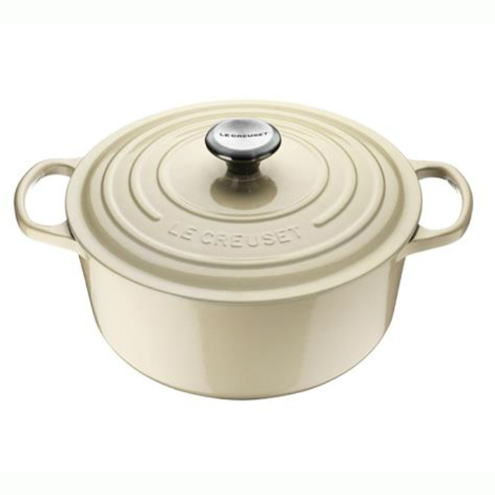 Каструля / жаровня з кришкою 18 см, перлина Le Creuset