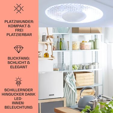 Холодильник Klarstein, міні-холодильник для напоїв, 46 л, з морозильною камерою, тихий, для догляду за шкірою, для кемпінгу, для офісу, 0-10°C