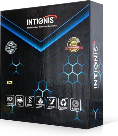 INTIGNIS® Сковорода з кришкою – 30 см / 6 л – з антипригарним покриттям | Стійка до подряпин | Глибока | Без хімікатів | Сковорода з нержавіючої сталі