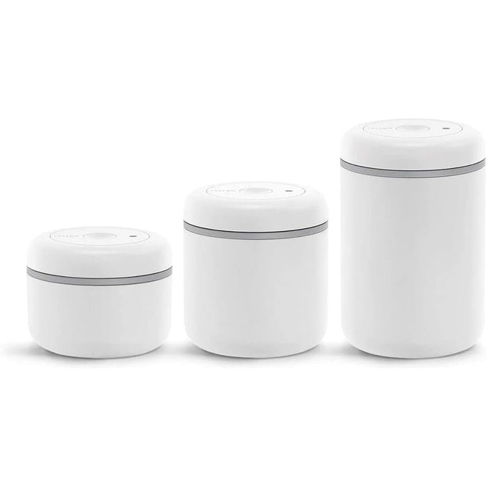 Контейнер Fellow Atmos для кави та продуктів 1.2 л, матовий білий, великий