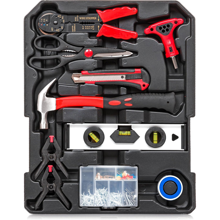 Набір інструментів KANWOD 1500 предметів в алюмінієвому кейсі на колесах - для дому, гаража, автосервісу та хобі