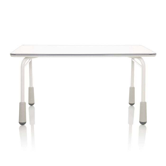 Дитячий стіл KID GRO T 120x60 см, регульована висота, світло-сірий колір, hjh OFFICE