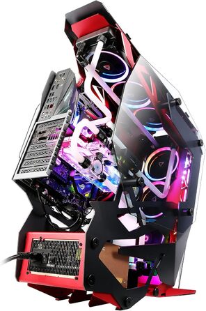 Ігровий корпус Antec Torque Midi-Tower чорний/червоний, алюмінієвий, підтримка ATX/EATX/ITX/Micro ATX