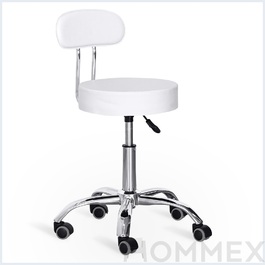 Крісло для майстра Hommex Melisa Plus White (арт. H-125 White MR)