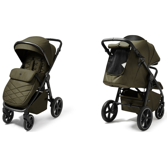 Дитячий прогулянковий візок 4BABY Xplode, зелений, алюмінієвий, з можливістю компактного складання