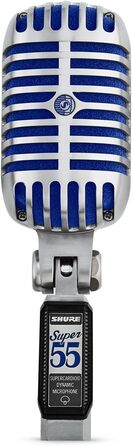 Вокальний мікрофон Shure Super 55 Deluxe – вінтажний динамічний суперкардіоїдний Unidyne, легендарний дизайн, класичне звучання, міцний литий корпус