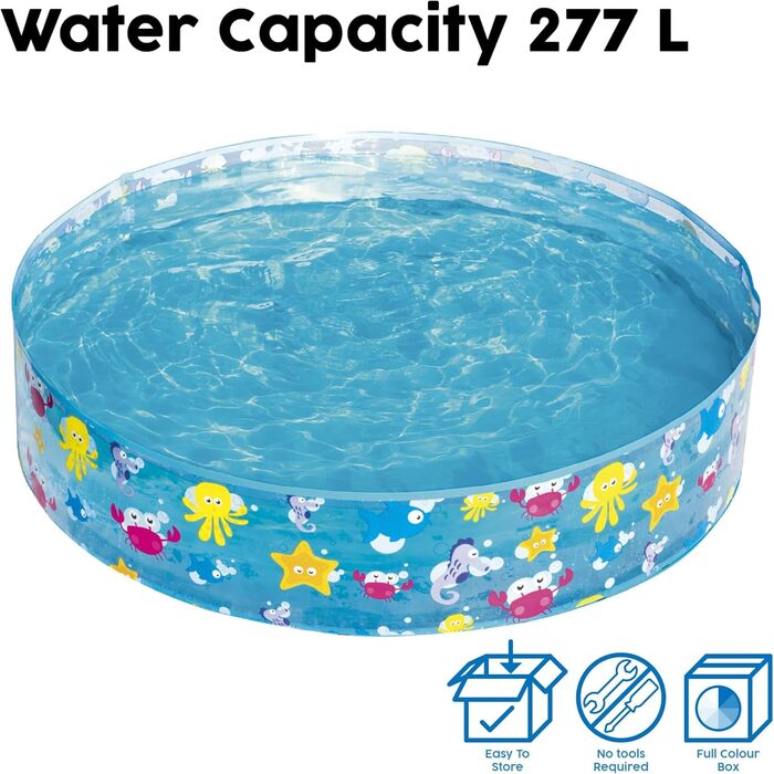 Дитячий басейн Bestway FillN Fun Sparking Sea 122x25 см