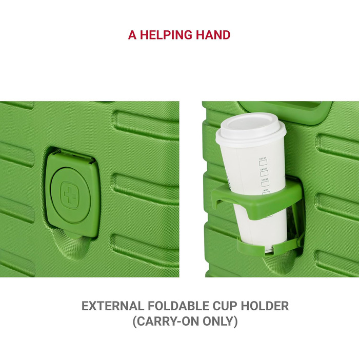 Набір валіз SwissGear 7366 Hardside з спінерами, розширювані, 3 шт. (19/23/27), зелені