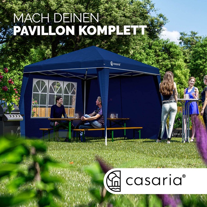 Бічна стінка альтанки Capri комплект з 2 синіх 3х3м