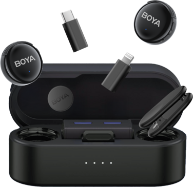Бездротовий мікрофон BOYA LINK 3-01 Type-C/TRS/Lightning Black
