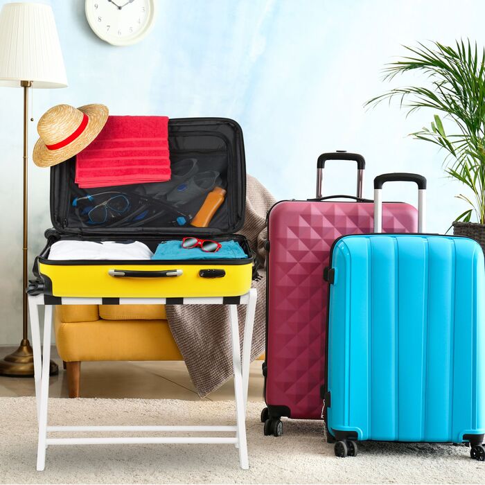 Підставка для валізи клапана, дерево Relaxdays