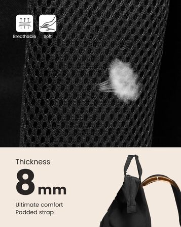 Рюкзак LOVEVOOK для дівчат, жінок, підлітків: шкільний, для ноутбука (17 дюймів), водонепроникний, універсальний (університет, бізнес, подорожі), чорний+бежевий+коричневий