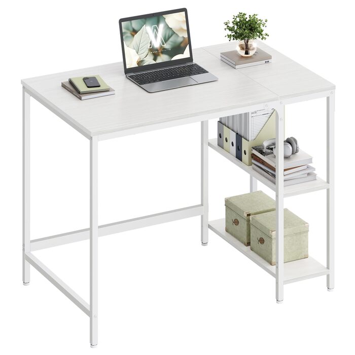 Стол письмовий VASAGLE 100x50x76 см, комп'ютерний, для офісу/дому, вінтажний стиль, коричнево-чорний