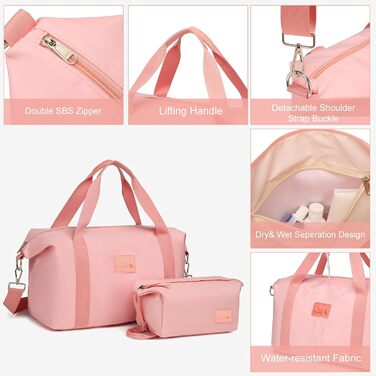 Набір валіз Sea Choice Hardschalen Trolley: 5шт (55/65/76 см), TSA-замок, рожеве золото