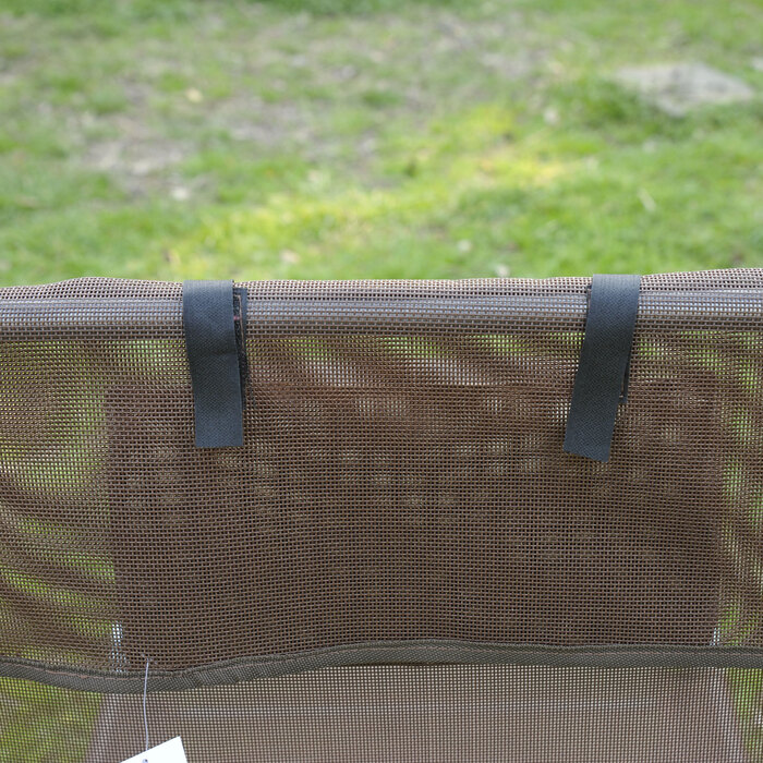 Outsunny Sun Lounger Садовий шезлонг Relax Lounger на 2 ноги Шезлонг коричневий складний для саду та патіо, стійкий до погодних умов та зручний