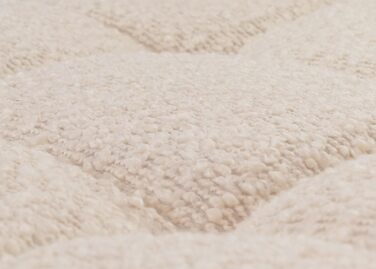 Набір з 2 барних стільців Mendler HWC-G87, регульована висота, поворотний, Boucle (450г/м²), кремово-бежевий, FSC®