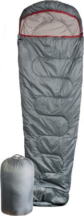 Спальний мішок Brandsseller Mummy Leight Weight Стьобаний - Можна комбінувати як двоспальний мішок 220x80x57 см Сірий