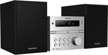 Мікросистема Grundig CMS 1050 DAB BT, CD/MP3, USB, чорний/сріблястий, 60 Вт RMS