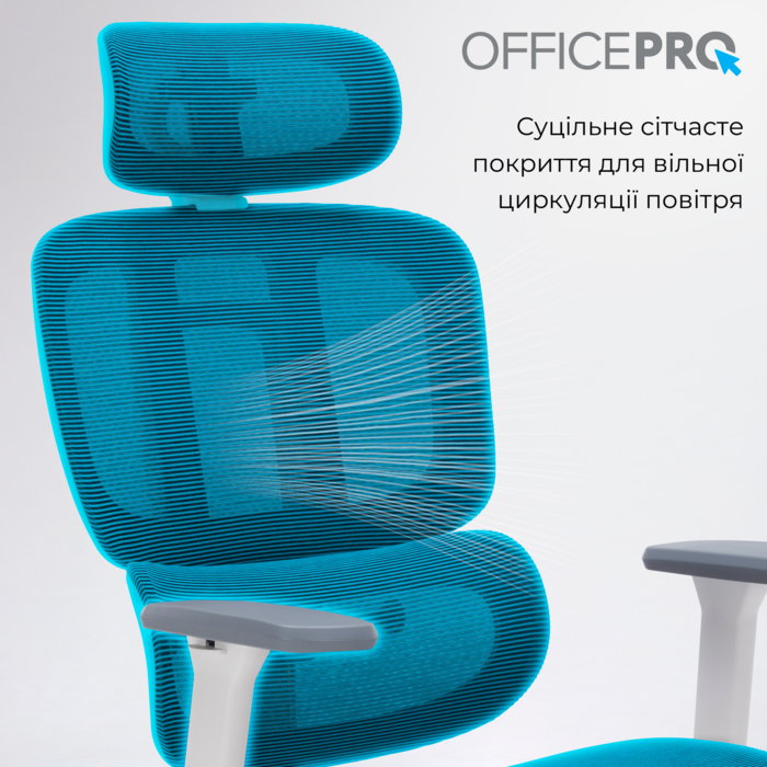 Крісло офісне OfficePro Skyline OC680-W-DG-DG