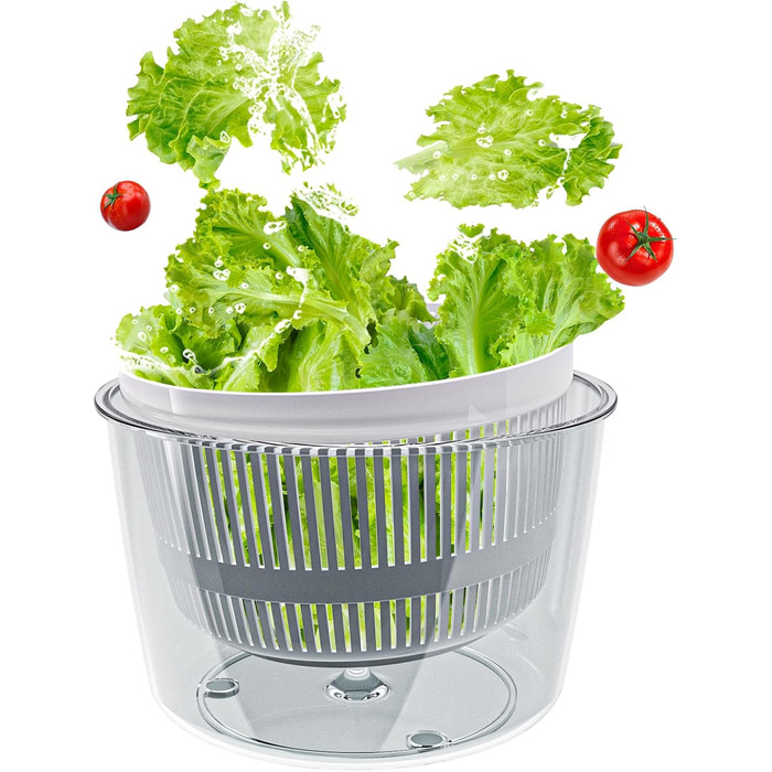 Салатниця-відцентроука для миття, віджимання та сушіння салату та овочів, висока ефективність