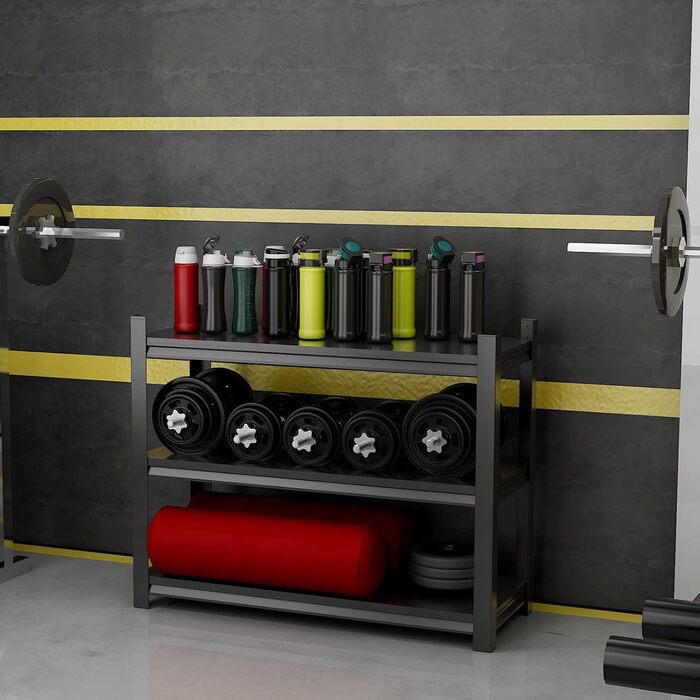 Металевий стелаж для кухні 80x86x45 см на коліщатках, чорний. Підходить для мікрохвильовки, інструментів, ванної кімнати та підвалу.