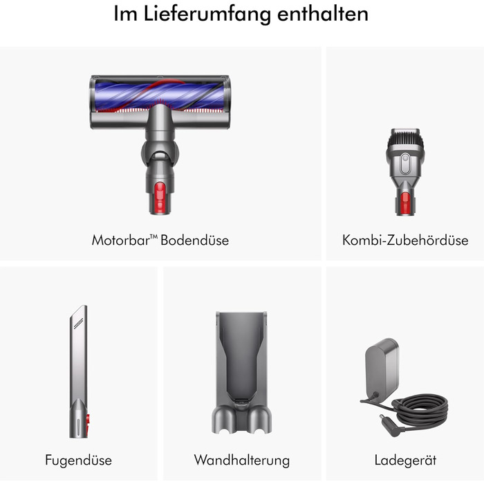 Бездротовий пилосос Dyson V11 Advanced: 200 Airwatt, 60 хвилин роботи, технологія видалення шерсті, для підлоги та рук (Nickel/Violett)