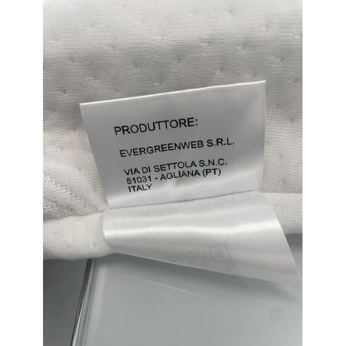 Ортопедичні подушки EVERGREENWEB 2 шт. з віскоеластичної піни 40x70x12 см (2 шт.) - Made in Italy