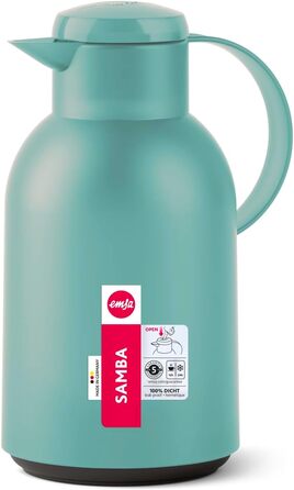 Термос Emsa Samba 1,5 л з ізоляцією Quick Press - 12 год гарячим, 24 год холодним