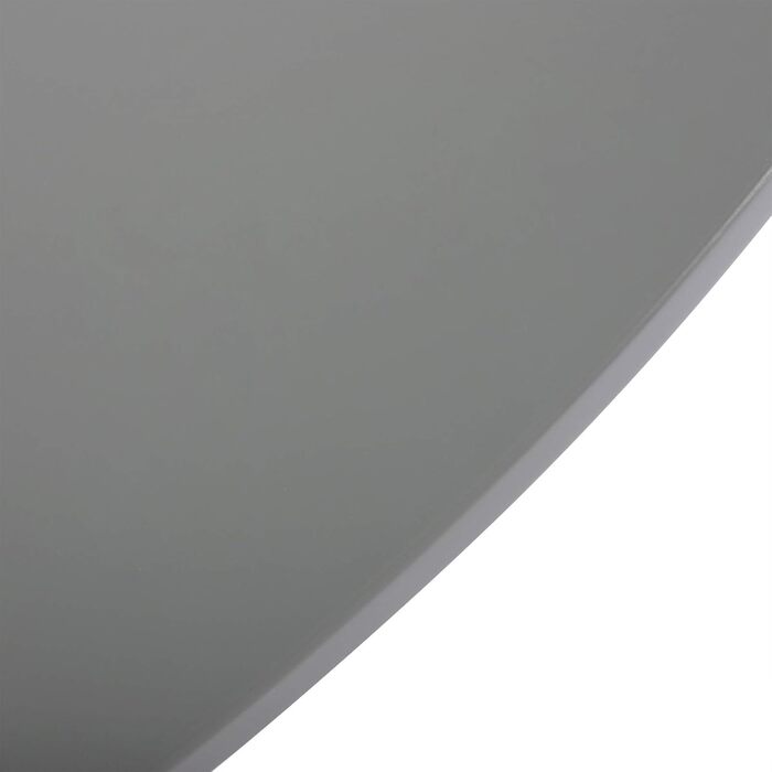 Круглий стіл DORAFAIR: скандинавський кухонний стіл, MDF, білий, 80x80x72 см, 4 ніжки, сірий