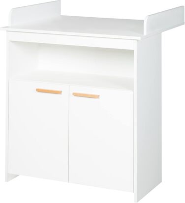 Комплект для дитячої кімнати Roba 'Антон' білий: пеленальний столик з 2 дверцятами, 1 поличкою, висота 90 см, пеленальний вкладиш