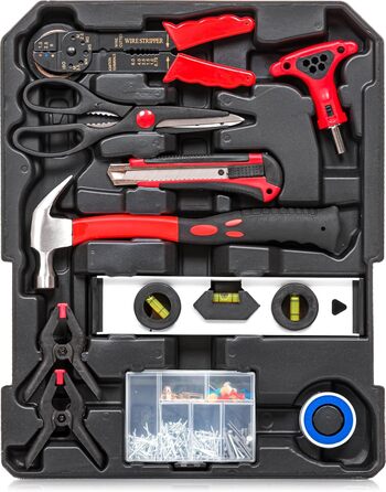 Набір інструментів KANWOD 1500 предметів в алюмінієвому кейсі на колесах - для дому, гаража, автосервісу та хобі