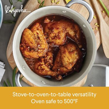 Набір посуду Ayesha Curry Home Collection, 9 предметів, антипригарне покриття, колір Twilight Teal (блакитно-зелений)